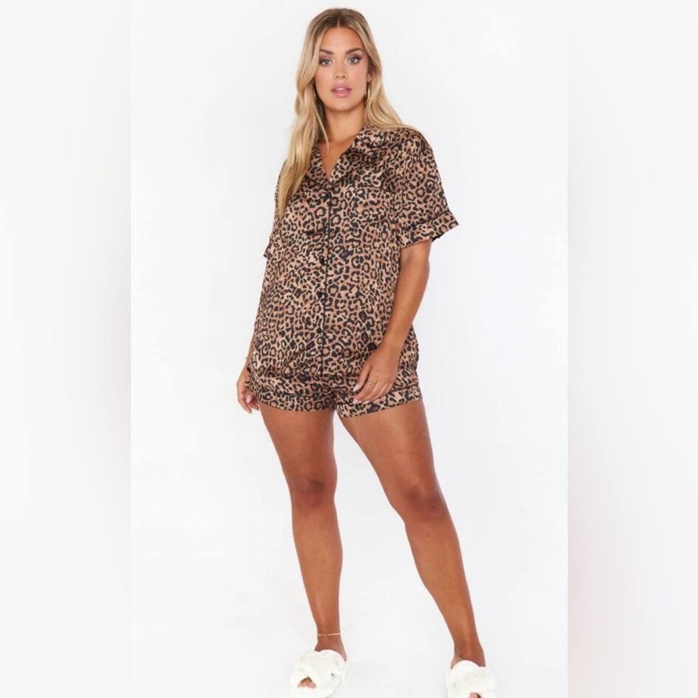 Show me Your Mumu NWT Leopard Print Women's Pajama Set